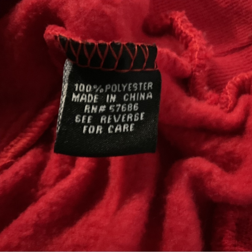 Fashion Nova Women Red Sweatshirt Pullover Hoodie Long Sleeves Size 1X‎ - Picture 7 of 8